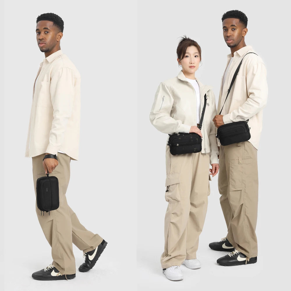 OZUKO 9798 Mens Lightweight Messenger Bag Waterproof Crossbody Bags for Work Men Satchel Business High Quality Zipper Handbag