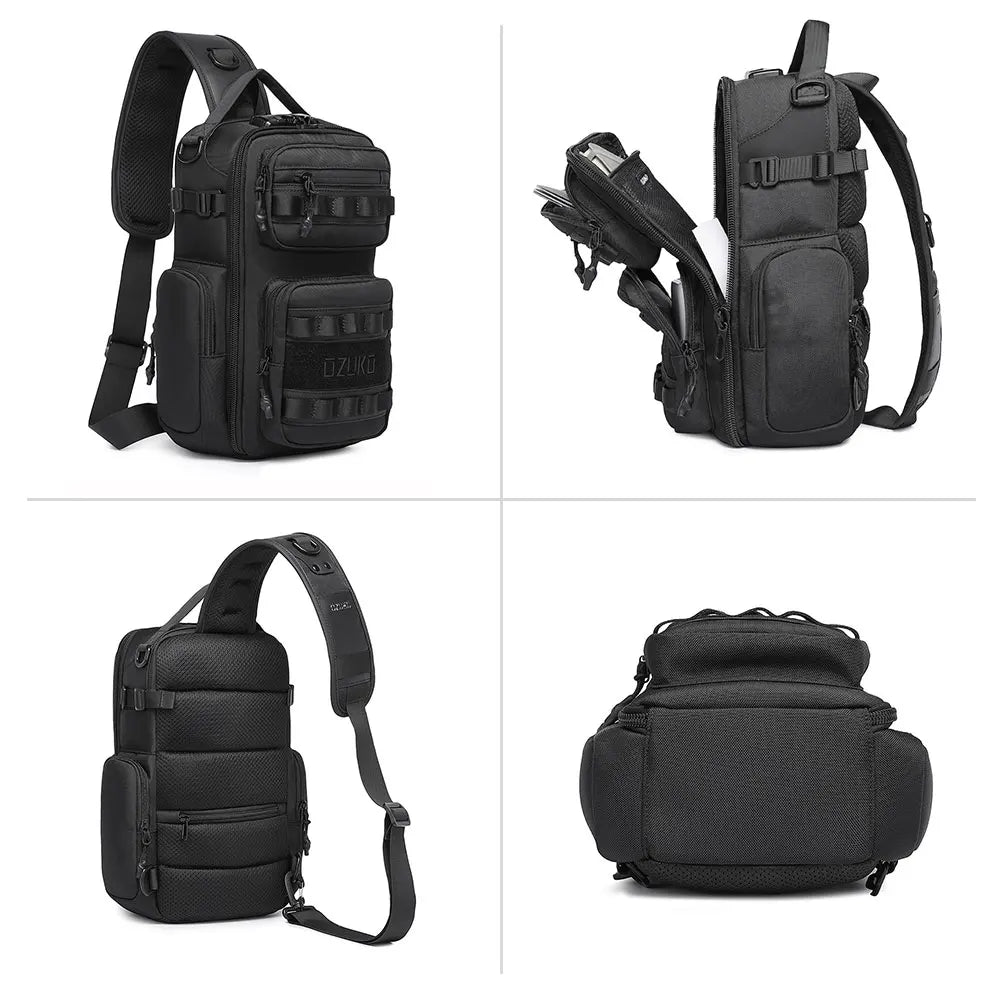 OZUKO 9812 New Designer Sling Bag Factory Hot Sale Men's Crossbody Casual Travel Shoulder Shoulder Chest Bag for Men