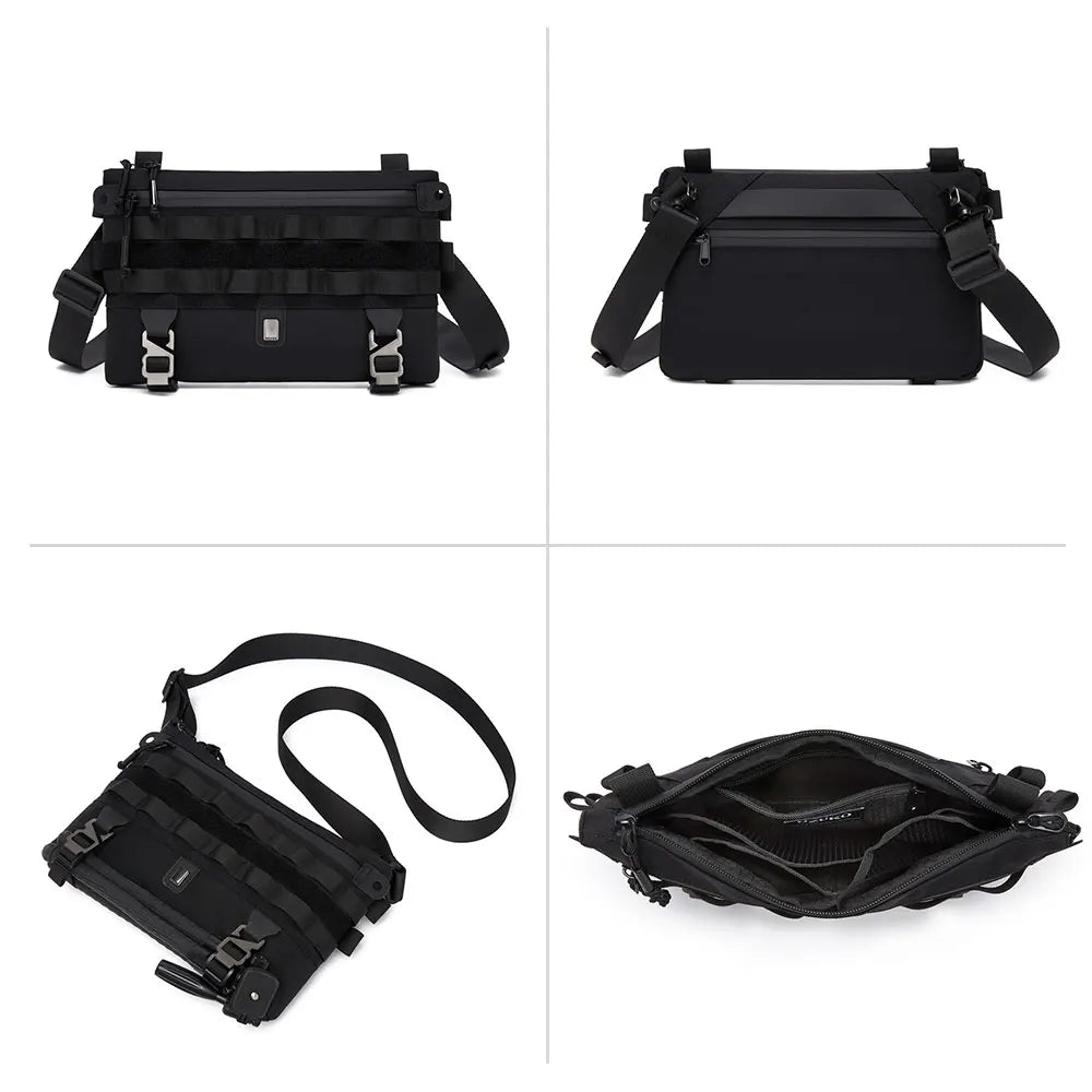 For 9898 Fashion Waterproof Crossbody Bag Men-Luxury High Quality Sling Pack MOLLE System Lightweight Travel Messenger Bag 2L