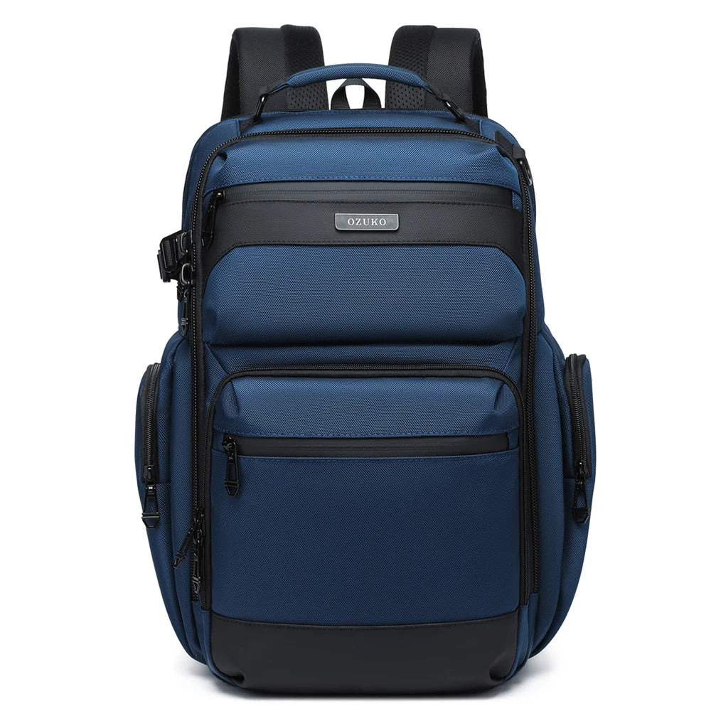 Ozuko 9770 Small Size New Trendy Function Laptop Backpack Waterproof for Men Business Commute Laptop TSA Backpack
