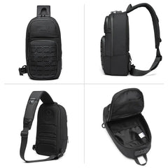 Ozuko 9577 Sport Designer Side Bag Tactical Crossbody Waist Sling Bag for Men Travel Custom Waterproof Mens Chest Bag