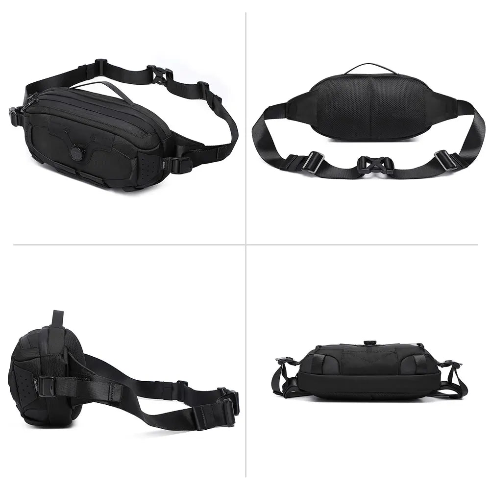Ozuko 9825 Fanny Pack Small Shoulder Sling Bag Purse Bag Casual Handbag Adjustable Strap for Daily Carry Men Cross Bag