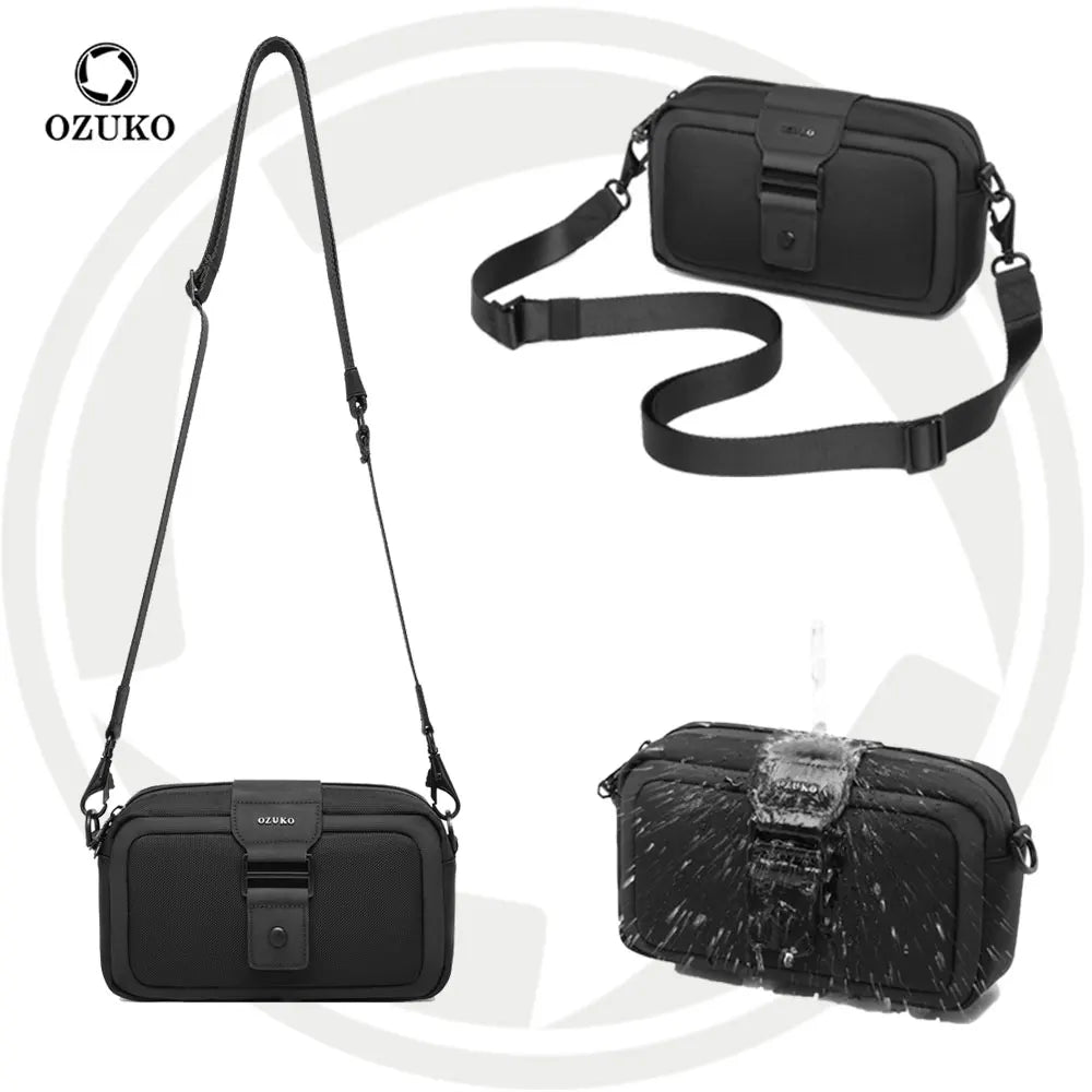 OZUKO 9829 Lightweight Fashion Sling Bag for Man Portable Waterproof Designer Chest  Bag High Quality Small Crossbody