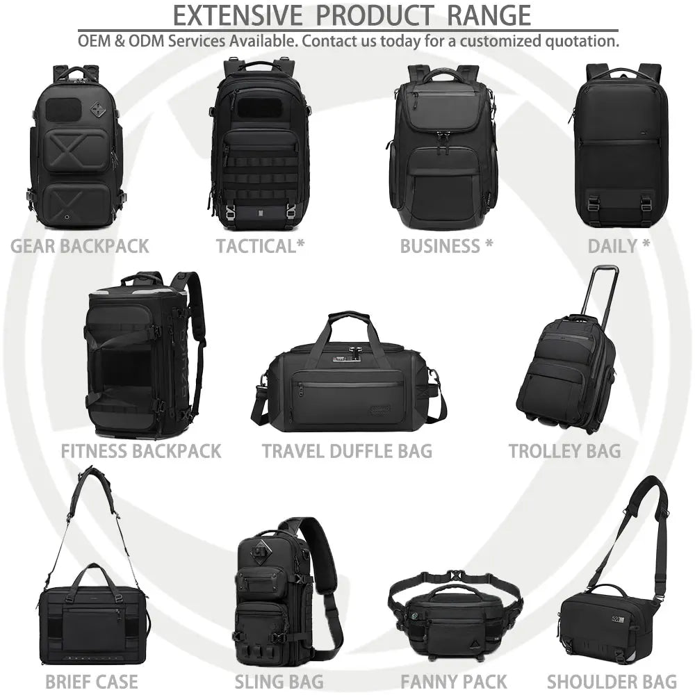 Ozuko 9920 Business Backpack,Water Resistant Laptop Bag with Multiple Compartments, Professional Commute Daypack for Work Office
