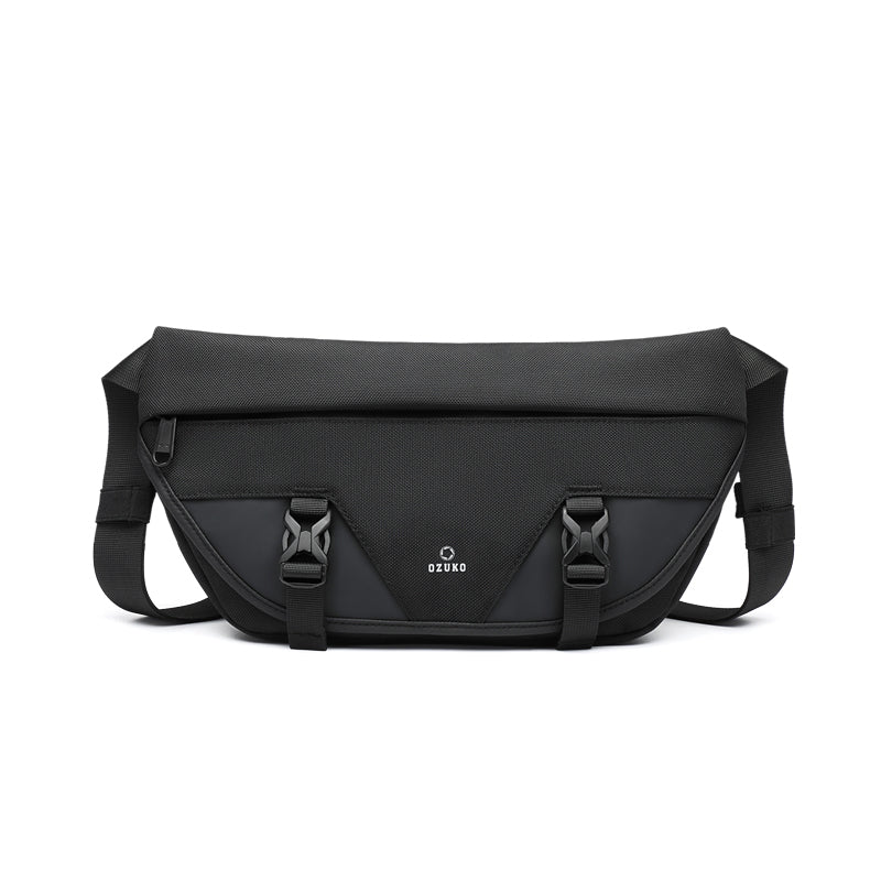 Ozuko 9529 Large Crossbody Fanny Pack for Sports Workout Traveling Running Casual Hands-Free Wallets Waist Pack Phone Bag - OZUKO.CN