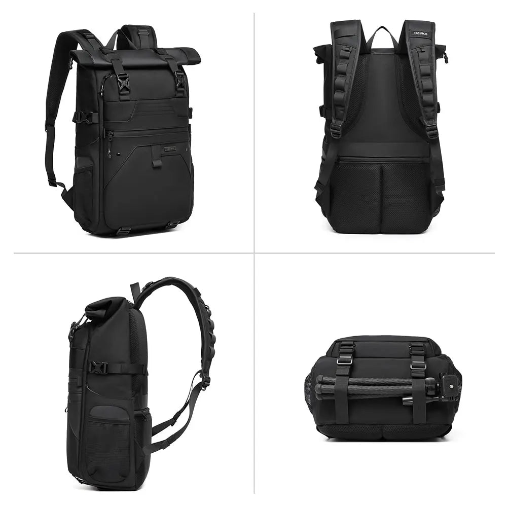 For 9761 Designer Anti-Theft USB Waterproof Backpack with 28L Capacity for Summer Travel Cycling & Hiking