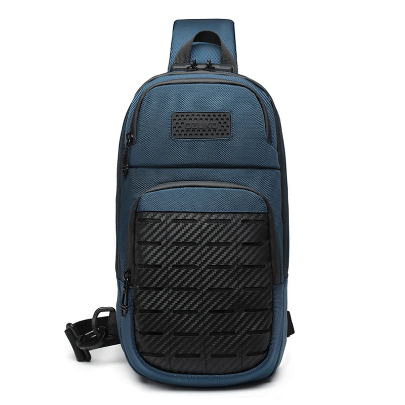 Ozuko 9577 Sport Designer Side Bag Tactical Crossbody Waist Sling Bag for Men Travel Custom Waterproof Mens Chest Bag