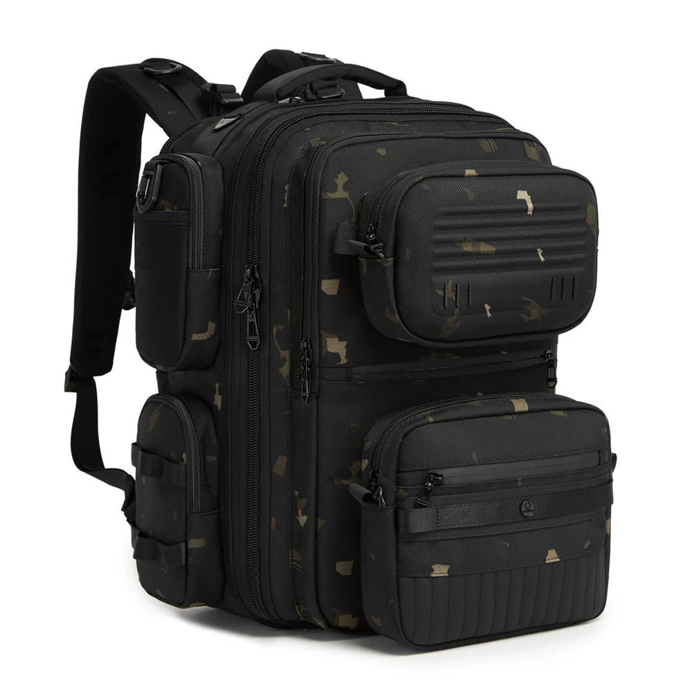 OZUKO 9762 Designer Waterproof Multifunctional Business Laptop Backpack Men's Travel Fashion 3-in-1 Backpack Set Zipper