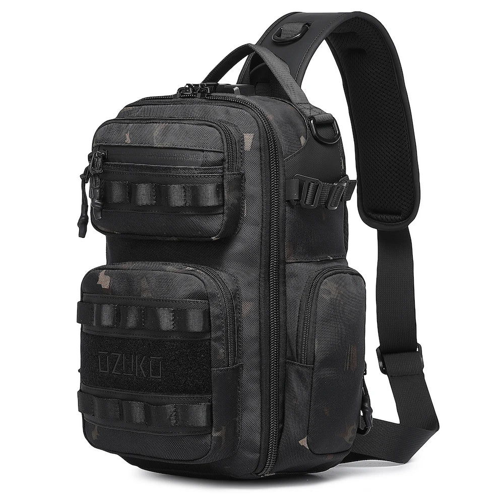 OZUKO 9812 New Designer Sling Bag Factory Hot Sale Men's Crossbody Casual Travel Shoulder Shoulder Chest Bag for Men