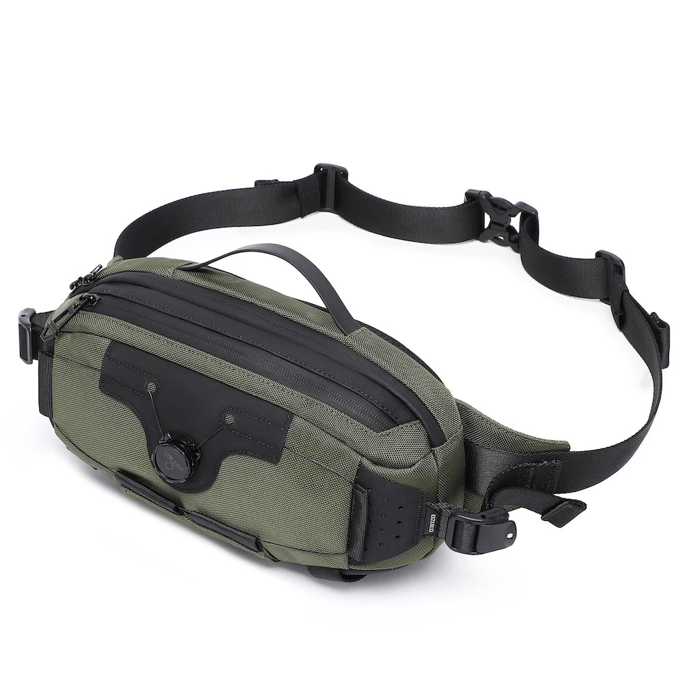 Ozuko 9825 Fanny Pack Small Shoulder Sling Bag Purse Bag Casual Handbag Adjustable Strap for Daily Carry Men Cross Bag