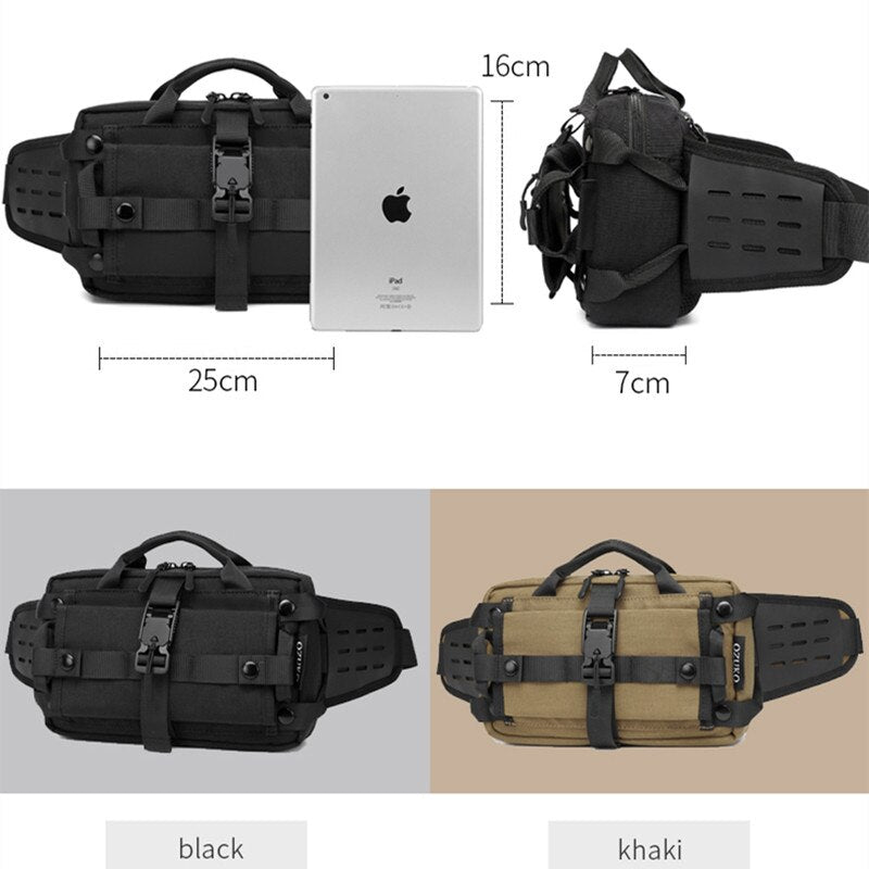 OZUKO Chest Bag Pack Crossbody Bag for Men Multifunction Shoulder Messenger Bags Male Waterproof Short Trip Sling Bag Male - OZUKO.CN