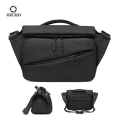 OZUKO Fashion Men Messenger Bag Multifunction Riding Crossbody Bags Male Waterproof Shoulder Bag USB Charging Travel Bag for Men - OZUKO.CN