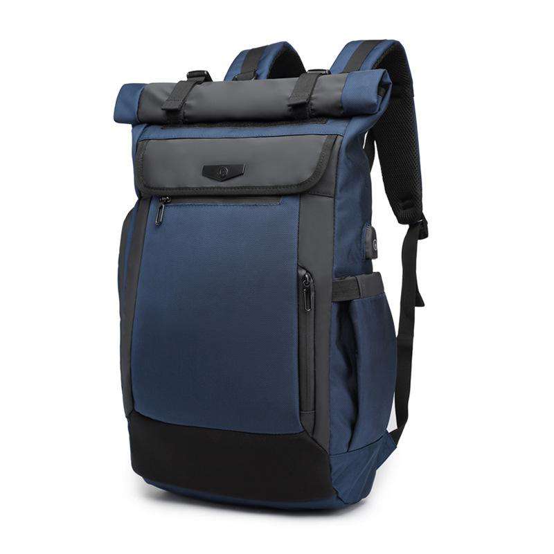 OZUKO Men Backpack Fashion Schoolbag for teenager Male 15.6 inch Laptop Backpacks Water Repellent Oxford Travel Bag USB Mochila - OZUKO.CN