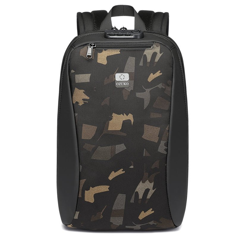 Ozuko 9497 Rugzak Travel Business Smart Mochila Antirrobo Lock Bagpack Laptop bag Anti Theft Bag For Men Backpack Rucksack - OZUKO.CN
