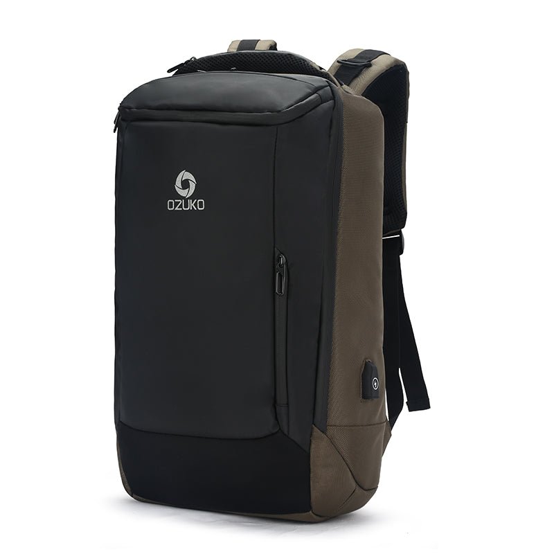 Ozuko 9060 Gym Outdoor Designer Backpack Wholesale School Bags Manufacturers Waterproof Luxury 16 Inch Men Laptop Leather Bag - OZUKO.CN