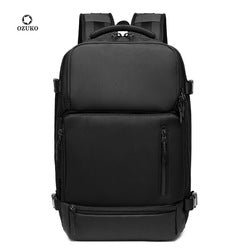 Ozuko 9405 2023 Fashion Custom Logo Men Business Bag for College Commute Lightweight Rucksack Unisex Anti Theft Laptop Backpack - OZUKO.CN