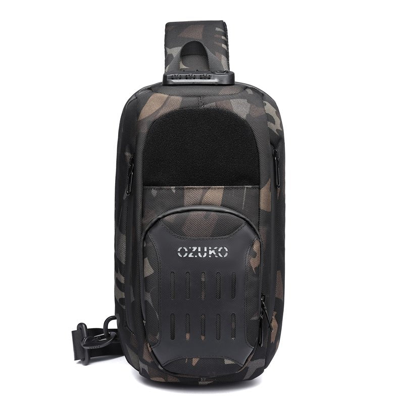 Ozuko 9361 Anti Theft Tactical Sling Bag Crossbody 2023 Custom Crossbody Bag Men Hip Hop Trendy Shoulder Chest Bag - OZUKO.CN