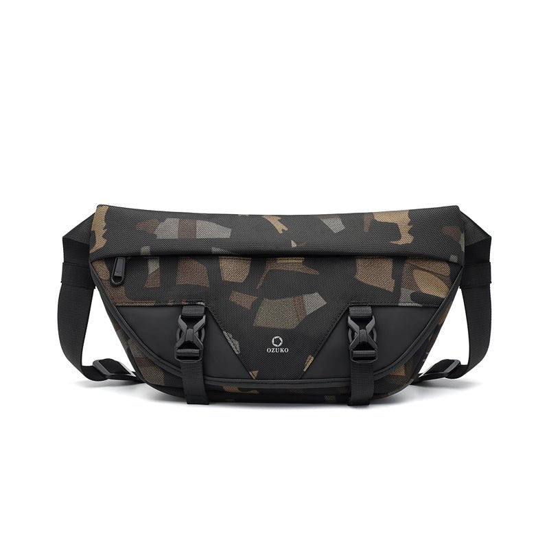 Ozuko 9529 Large Crossbody Fanny Pack for Sports Workout Traveling Running Casual Hands-Free Wallets Waist Pack Phone Bag - OZUKO.CN