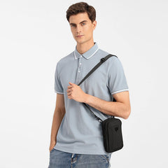 Ozuko 9442 New Wholesale EVA Hard Shell Crossbody Messenger Bag Custom Shoulder Purse Men Single Shoulder Bag Pouch - OZUKO.CN