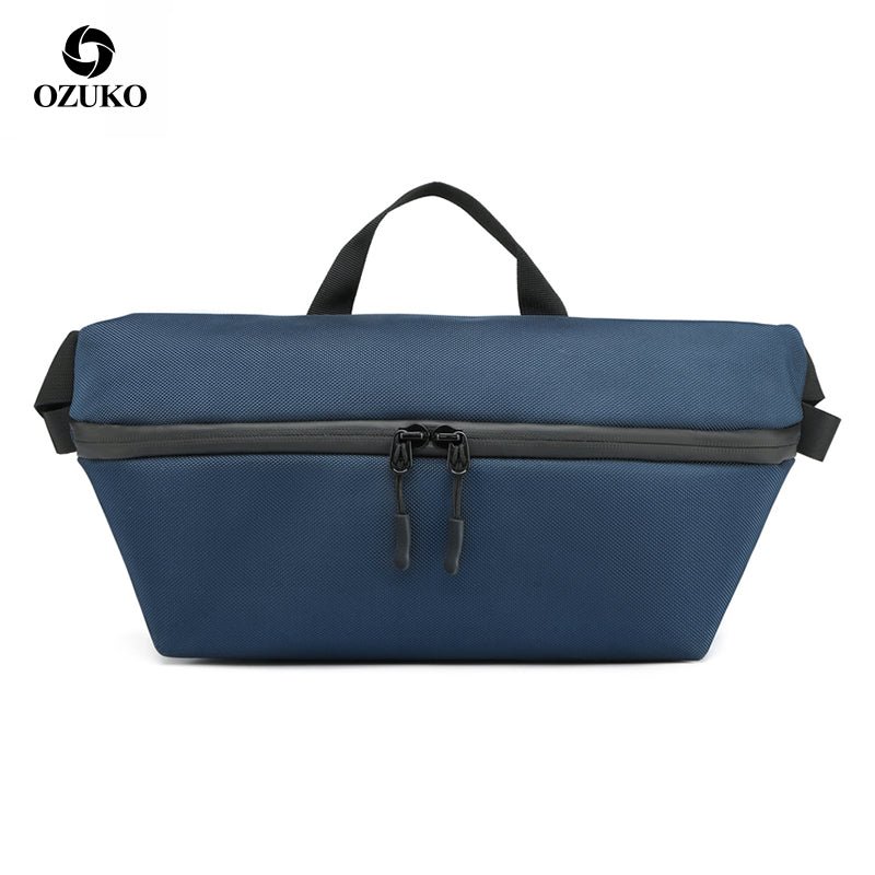 2020 New Men Chest Bags Fanny Pack Waterproof Sport Hiking Bum Mens Pouch Fitness Black Tactical Waist Bag - OZUKO.CN