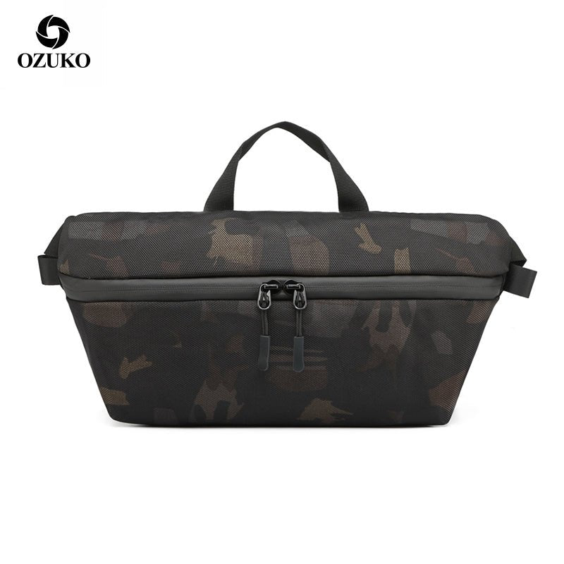 2020 New Men Chest Bags Fanny Pack Waterproof Sport Hiking Bum Mens Pouch Fitness Black Tactical Waist Bag - OZUKO.CN