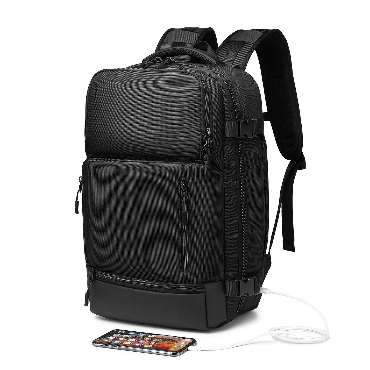 Ozuko 9405 2023 Fashion Custom Logo Men Business Bag for College Commute Lightweight Rucksack Unisex Anti Theft Laptop Backpack - OZUKO.CN