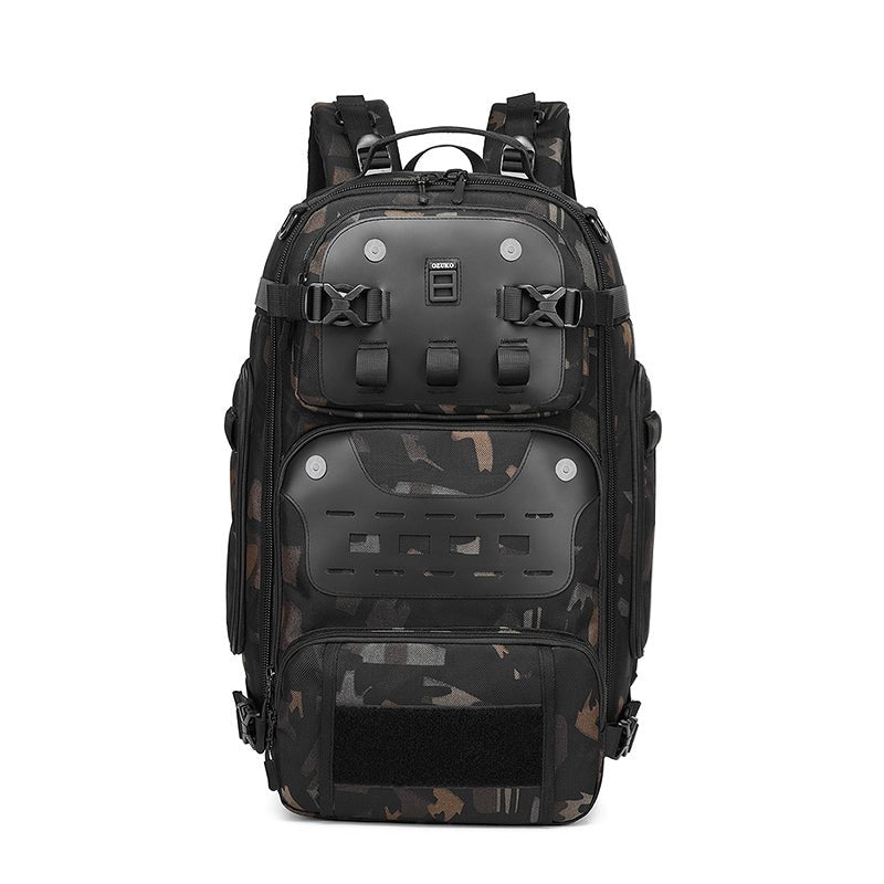 OZUKO 9590 Fashion Tech Wear Travel Backpack Camping Hiking Outdoor Sport Backpack For Men Large Capacity Rucksack Mochila Pack - OZUKO.CN