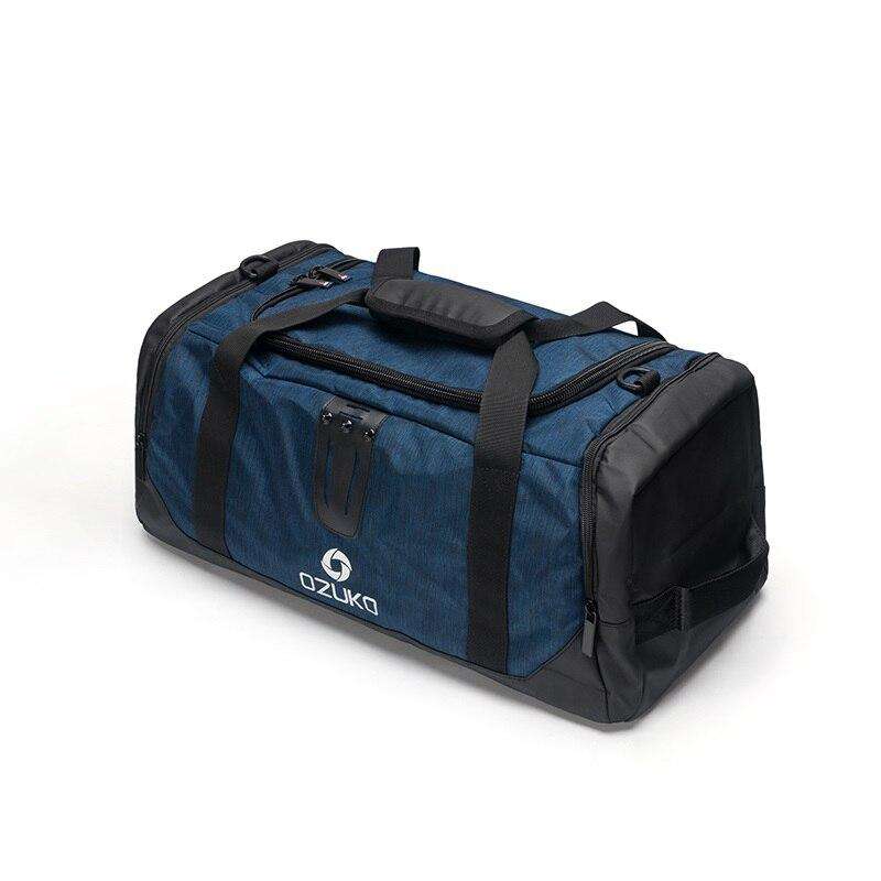 OZUKO 2020 Multifunctional High Capacity Men Travel Duffle Bag Waterproof Oxford Luggage Handbags Carry On Weekend Bags for Trip - OZUKO.CN