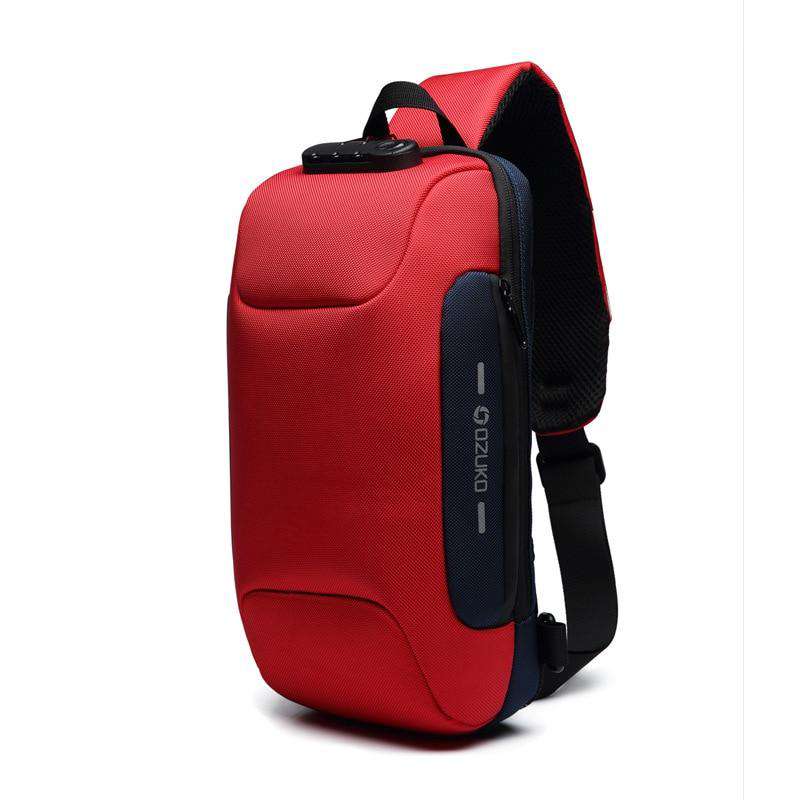 OZUKO 2020 New Multifunction Crossbody Bag for Men Anti-theft Shoulder Messenger Bags Male Waterproof Short Trip Chest Bag Pack - OZUKO.CN
