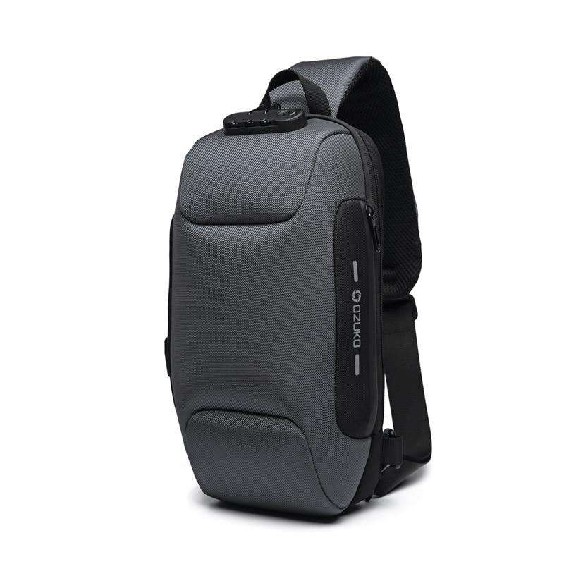 OZUKO 2020 New Multifunction Crossbody Bag for Men Anti-theft Shoulder Messenger Bags Male Waterproof Short Trip Chest Bag Pack - OZUKO.CN