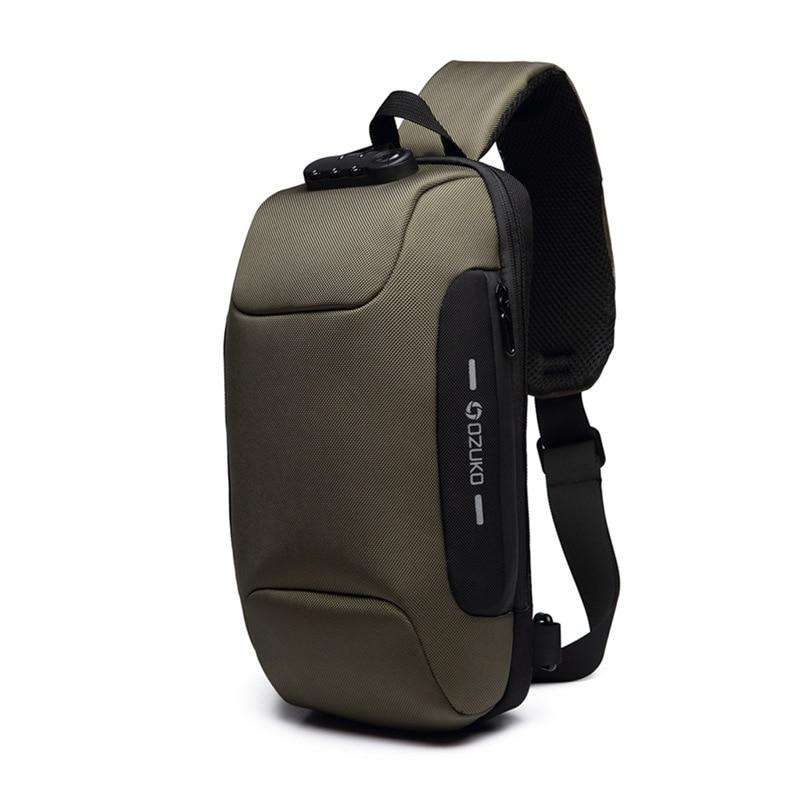OZUKO 2020 New Multifunction Crossbody Bag for Men Anti-theft Shoulder Messenger Bags Male Waterproof Short Trip Chest Bag Pack - OZUKO.CN