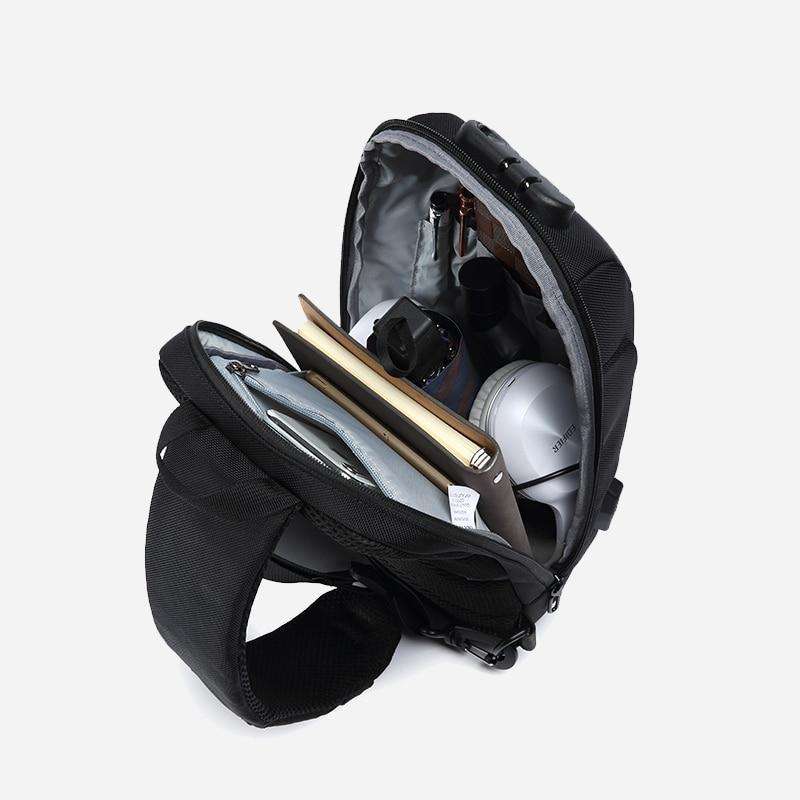 OZUKO 2020 New Multifunction Crossbody Bag for Men Anti-theft Shoulder Messenger Bags Male Waterproof Short Trip Chest Bag Pack - OZUKO.CN