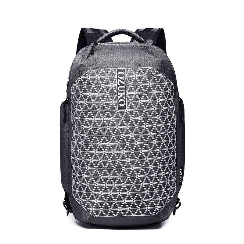 OZUKO Anti Theft Men Backpack School Bag for Teenager Male 15.6 inch Laptop Backpacks with Shoe Bag Waterproof Travel Mochila - OZUKO.CN