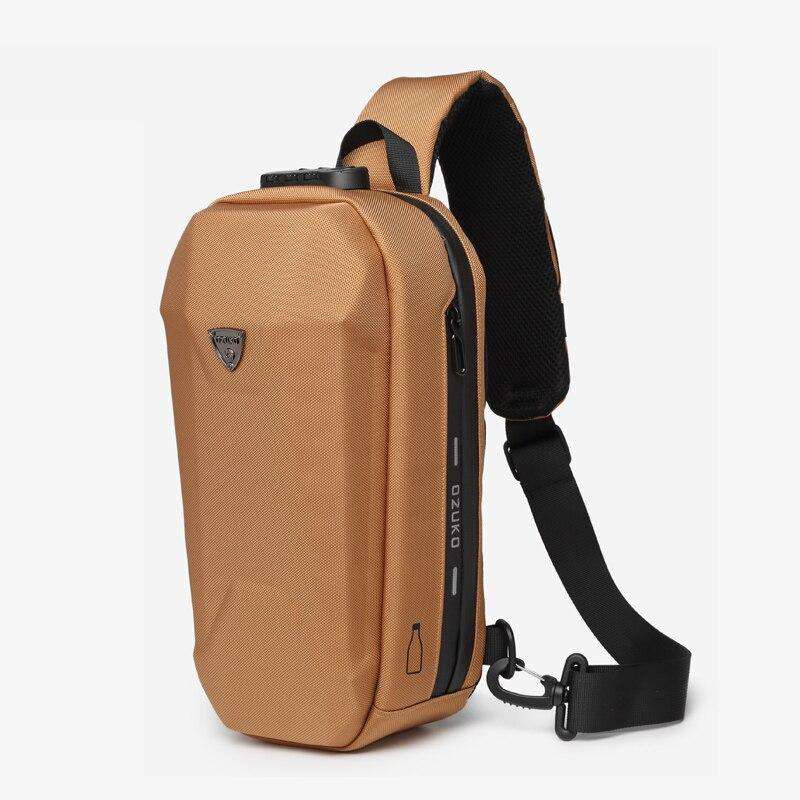 OZUKO Fashion Men Crossbody Bag Multifunction Anti-theft Shoulder Bags Male Waterproof USB Charge Short Trip Messenger Chest Bag - OZUKO.CN