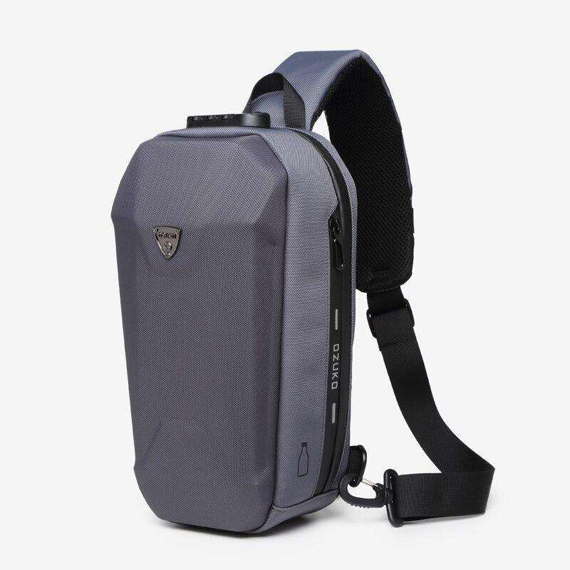 OZUKO Fashion Men Crossbody Bag Multifunction Anti-theft Shoulder Bags Male Waterproof USB Charge Short Trip Messenger Chest Bag - OZUKO.CN
