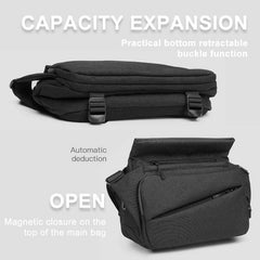 OZUKO Fashion Men Messenger Bag Multifunction Riding Crossbody Bags Male Waterproof Shoulder Bag USB Charging Travel Bag for Men - OZUKO.CN