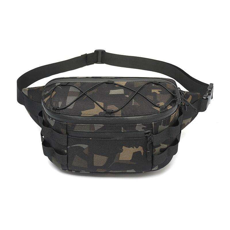 OZUKO Men's Waist Bag Fashion Chest Pack Outdoor Sports Belt Bag for Teenager Waterproof Men Waist Bags High Quality Fanny Pack - OZUKO.CN
