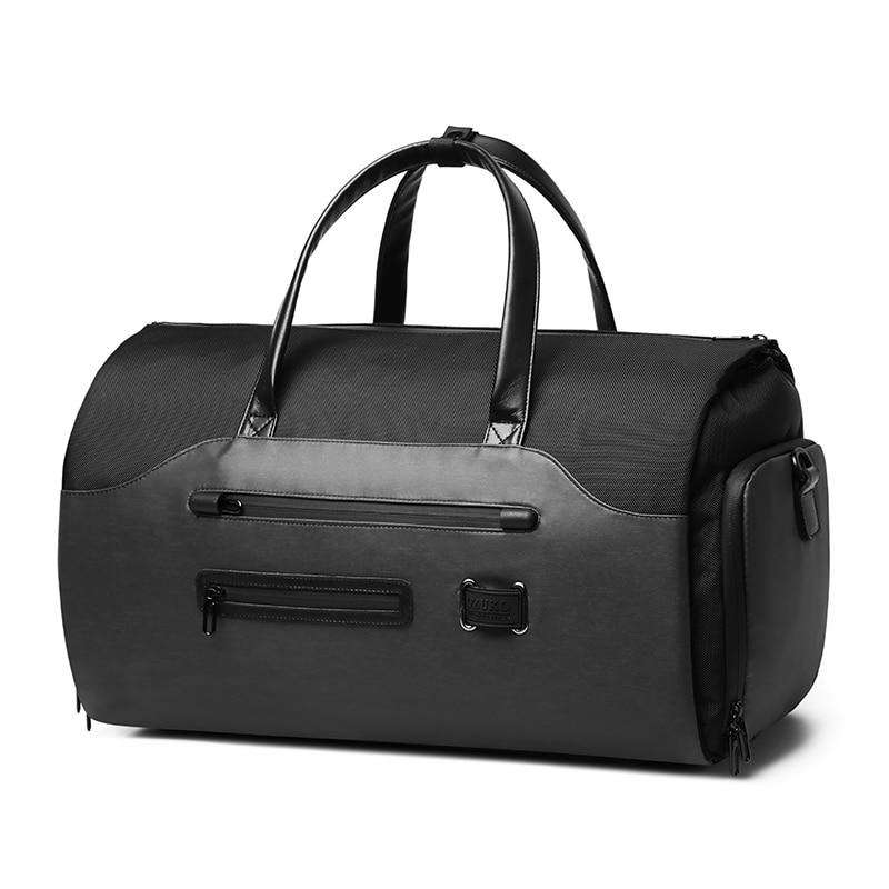 OZUKO Multifunction Men Suit Storage Travel Bag Large Capacity Luggage Handbag Male Waterproof Travel Duffel Bag Shoes Pocket