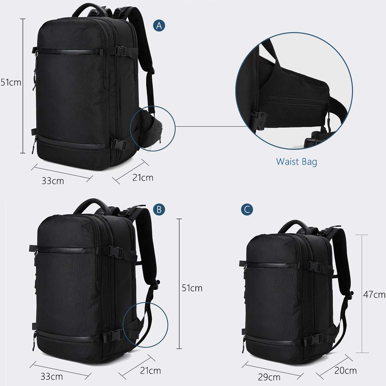 Ozuko Multifunction Usb Charging Men Backpack Large Capacity Waterproof  Travel Bag Male 15.6inch Laptop Backpack Fashion Mochila - Backpacks -  AliExpress