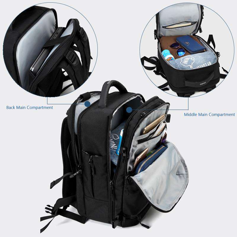 OZUKO 8983S Blue Waterproof Backpack OZUKO 8983S Blue Waterproof Backpack